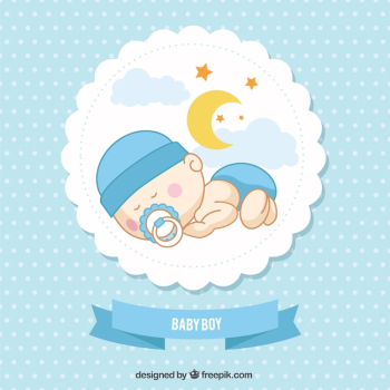 Baby boy card Baby boy card