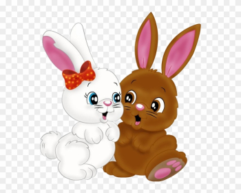 Baby Bunny Girls Cute Digital Clipart Easter Bunny - Cute Cartoon Baby Bunny Baby Bunny Girls Cute Digital Clipart Easter Bunny - Cute Cartoon Baby Bunny
