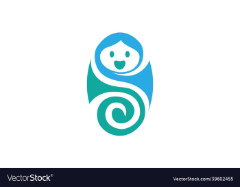 baby care logo and icon baby care logo and icon