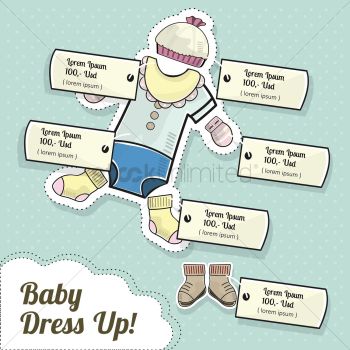 Baby clothes with price tag Baby clothes with price tag