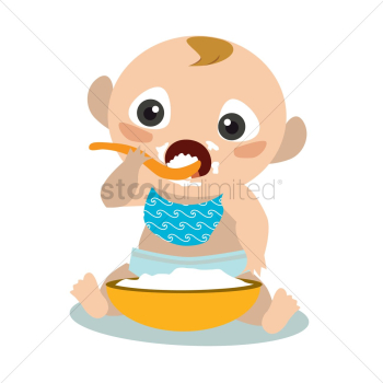Baby eating