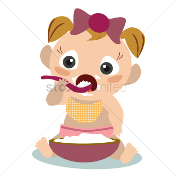 Baby eating