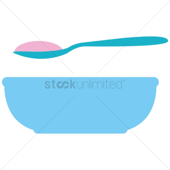 Baby food and spoon Baby food and spoon