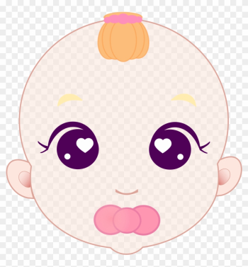 Baby Girl - Baby Face Cartoon Png