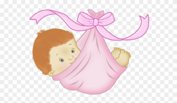 Baby Girl Sleeping Clipart - Baby Girl With Family Cartoon