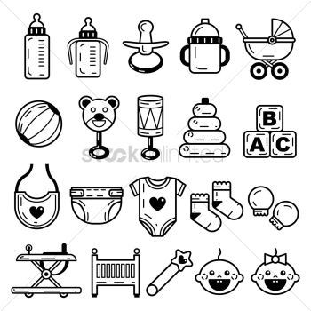 Baby icon set Baby icon set