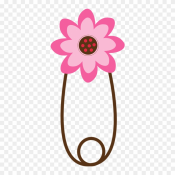 Baby Items - Pink Baby Pin Clipart