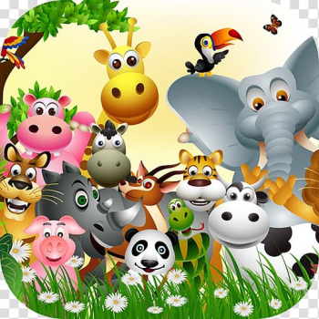 Baby Jungle Animals Mural, jungle transparent background PNG clipart Baby Jungle Animals Mural, jungle transparent background PNG clipart