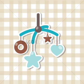 Baby mobile with shapes Baby mobile with shapes
