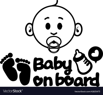 baby on board car sticker