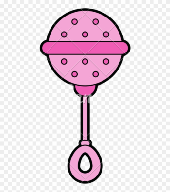 Baby Rattle Icon Image - Baby Rattle Pink Clipart