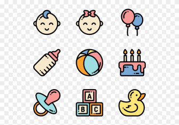 Baby Shower - Baby Icons Png