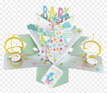Baby Shower Pop-up Greeting Card - Second Nature Pop Up Baby Shower Card Baby Shower Pop-up Greeting Card - Second Nature Pop Up Baby Shower Card