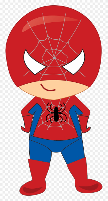 Baby Superheroes Clipart - Homem Aranha Cute Png