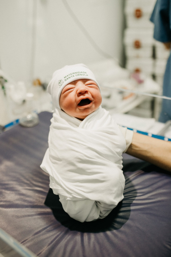 Baby Wrapped in White Cloth Baby Wrapped in White Cloth
