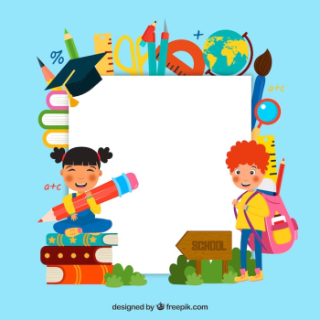 Back to school background with kids Back to school background with kids