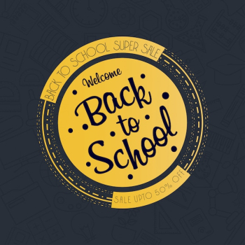 Back to School brochure design vector Back to School brochure design vector