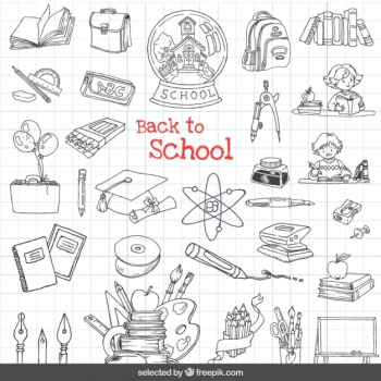 Back to school icons set Back to school icons set