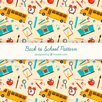 Back to school seamless background pattern