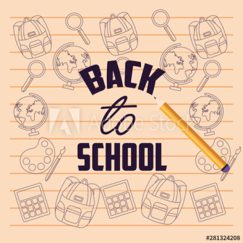 Back to school vector design Back to school vector design