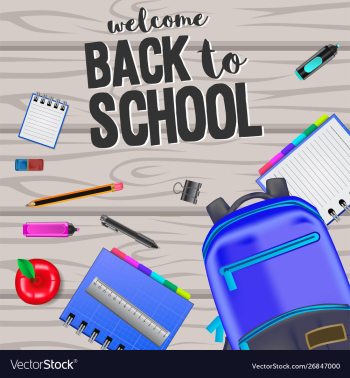 Back to school vector image