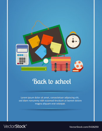 Back to school vector image Back to school vector image