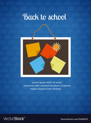 Back to school vector image Back to school vector image