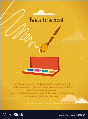Back to school vector image Back to school vector image
