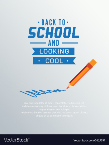 Back to school vector image Back to school vector image