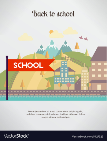 Back to school vector image Back to school vector image