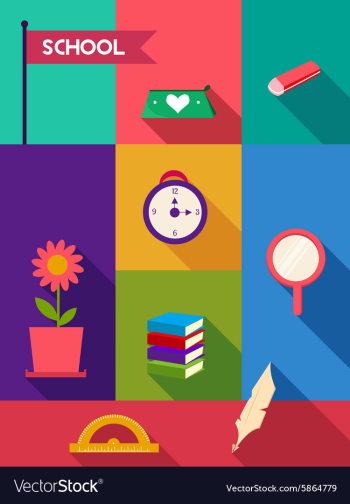Back to school vector image Back to school vector image