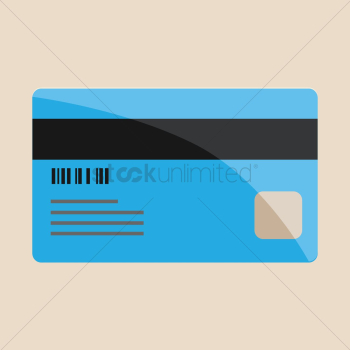 Back view of credit card Back view of credit card