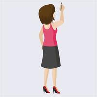 back view women writing vector Free Vector back view women writing vector Free Vector