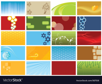 Background collection vector image Background collection vector image