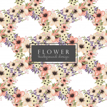 Background floral vector yellow flowers seamless pattern Free Vector