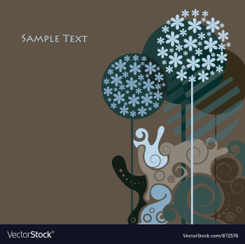 Background with abstract trees vector image Background with abstract trees vector image