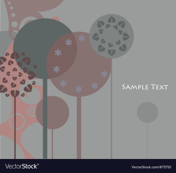 Background with abstract trees vector image Background with abstract trees vector image