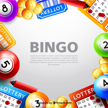 Background with bingo elements Background with bingo elements