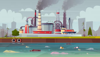 Background with environmental pollution Background with environmental pollution