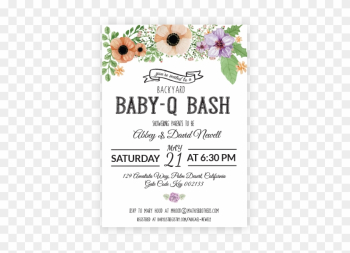 Backyard Bbq Baby Shower Invitations1 - Garden Roses Backyard Bbq Baby Shower Invitations1 - Garden Roses