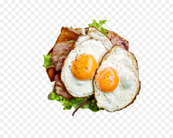 Bacon Fried egg Omelette Tocino - Two fried eggs and bacon HD photography 
