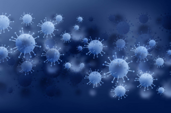 Bacteria or virus infection flu blue background Free Vector Bacteria or virus infection flu blue background Free Vector