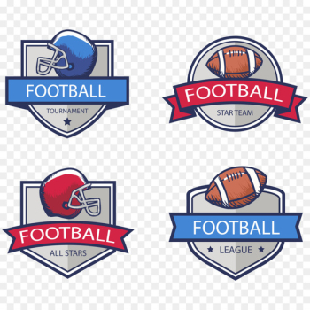 Badge American football Vintage clothing Star - Vector American Football Badge 
