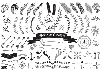 Badge anchor ribbon | Free stock vector - 1970 Badge anchor ribbon | Free stock vector - 1970
