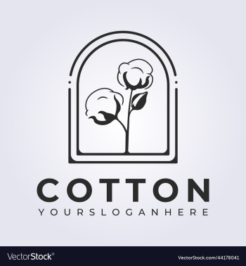 badge cotton farm natural product logo