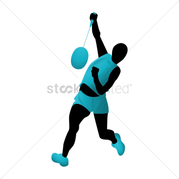 Badminton player in action Badminton player in action
