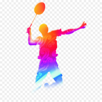 Badminton Racket Sport Tennis - Cool color badminton players Badminton Racket Sport Tennis - Cool color badminton players