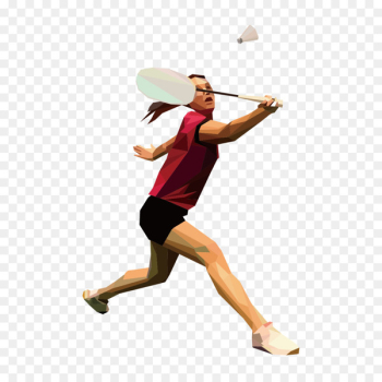 Badminton - Vector people playing badminton Badminton - Vector people playing badminton