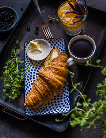 Baked Bread On Plate Baked Bread On Plate