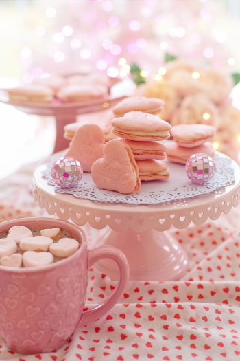 Baked Heart-shape Cookies Baked Heart-shape Cookies